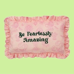 Wicked For Good x Katie Kime 'Be Fearlessly Amazing' Rectangle Throw Pillow Pink